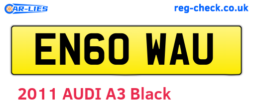 EN60WAU are the vehicle registration plates.