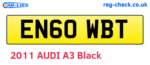 EN60WBT are the vehicle registration plates.