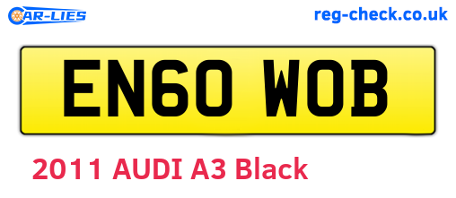 EN60WOB are the vehicle registration plates.