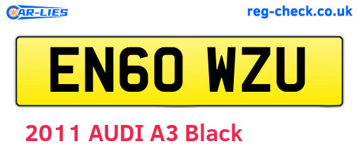 EN60WZU are the vehicle registration plates.