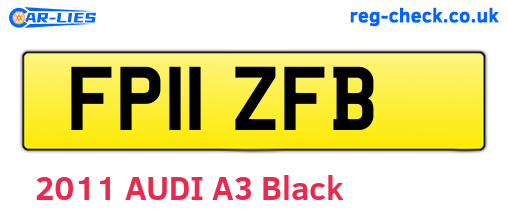 FP11ZFB are the vehicle registration plates.