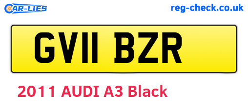 GV11BZR are the vehicle registration plates.