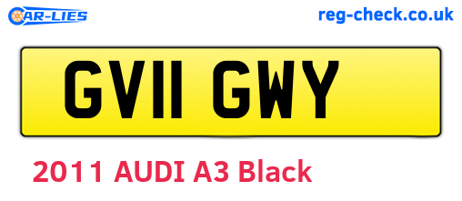 GV11GWY are the vehicle registration plates.