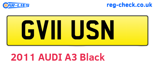 GV11USN are the vehicle registration plates.