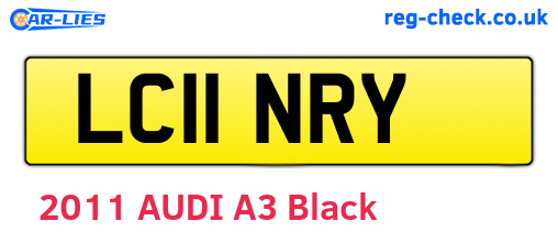 LC11NRY are the vehicle registration plates.