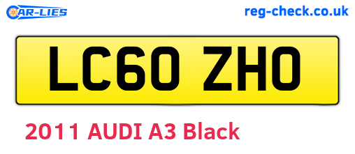 LC60ZHO are the vehicle registration plates.