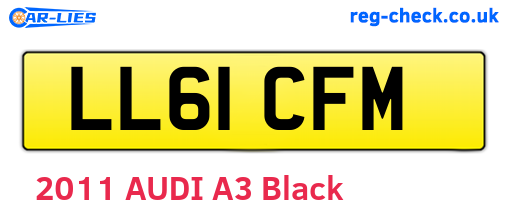 LL61CFM are the vehicle registration plates.