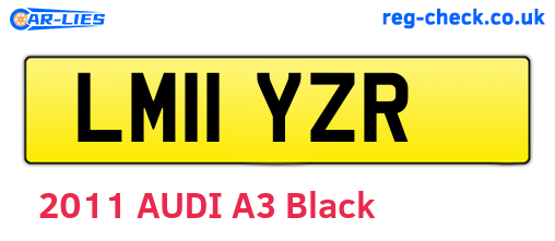 LM11YZR are the vehicle registration plates.