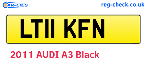 LT11KFN are the vehicle registration plates.