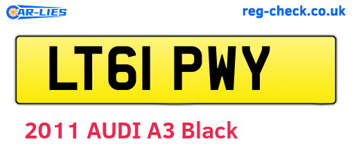 LT61PWY are the vehicle registration plates.