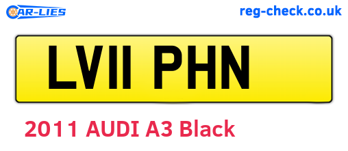 LV11PHN are the vehicle registration plates.