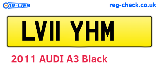 LV11YHM are the vehicle registration plates.