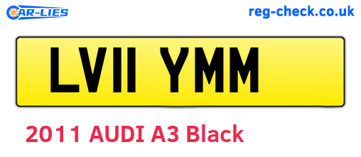 LV11YMM are the vehicle registration plates.