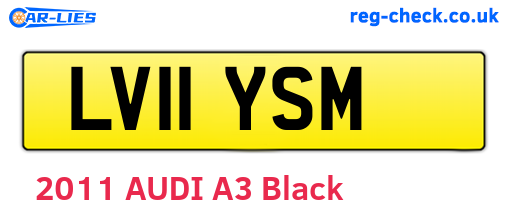 LV11YSM are the vehicle registration plates.