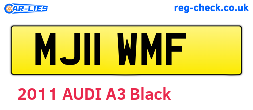 MJ11WMF are the vehicle registration plates.