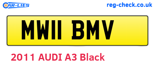 MW11BMV are the vehicle registration plates.