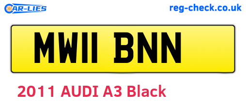 MW11BNN are the vehicle registration plates.