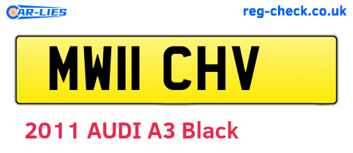 MW11CHV are the vehicle registration plates.