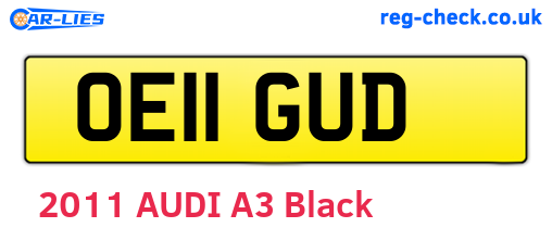 OE11GUD are the vehicle registration plates.