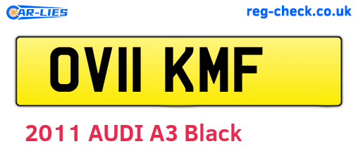 OV11KMF are the vehicle registration plates.