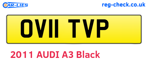 OV11TVP are the vehicle registration plates.