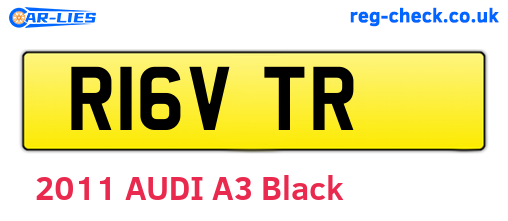 R16VTR are the vehicle registration plates.
