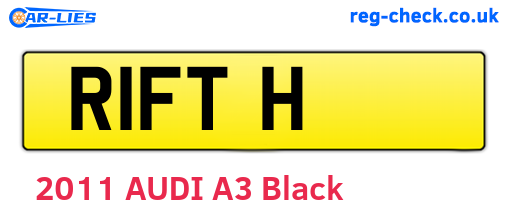 R1FTH are the vehicle registration plates.