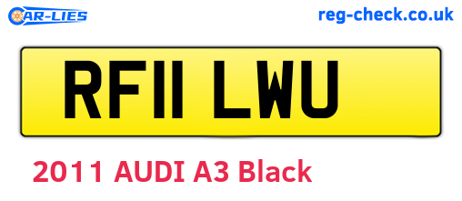 RF11LWU are the vehicle registration plates.