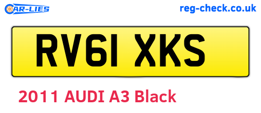 RV61XKS are the vehicle registration plates.