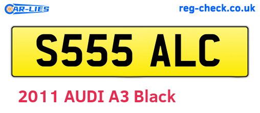 S555ALC are the vehicle registration plates.