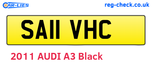 SA11VHC are the vehicle registration plates.