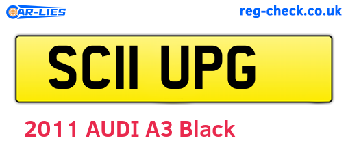 SC11UPG are the vehicle registration plates.