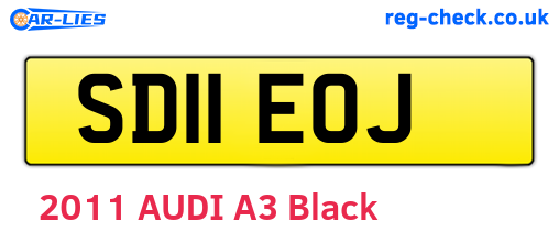 SD11EOJ are the vehicle registration plates.