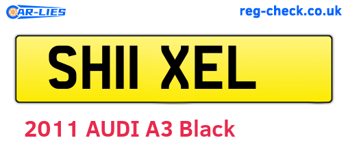 SH11XEL are the vehicle registration plates.