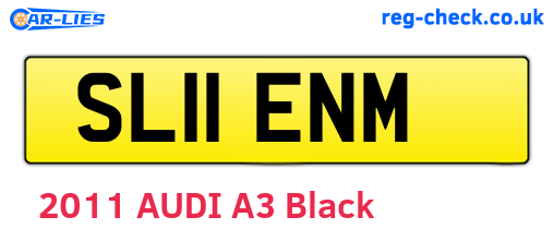 SL11ENM are the vehicle registration plates.