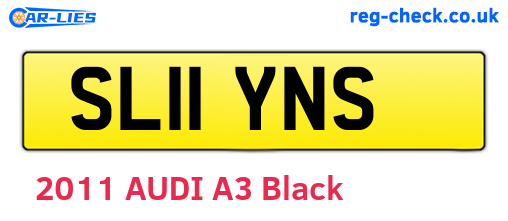 SL11YNS are the vehicle registration plates.