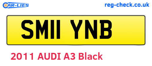 SM11YNB are the vehicle registration plates.