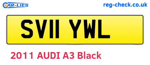 SV11YWL are the vehicle registration plates.