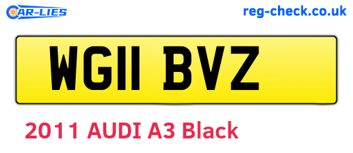 WG11BVZ are the vehicle registration plates.
