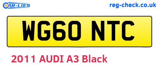 WG60NTC are the vehicle registration plates.