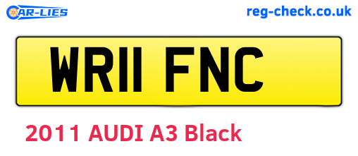 WR11FNC are the vehicle registration plates.
