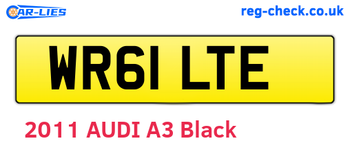 WR61LTE are the vehicle registration plates.