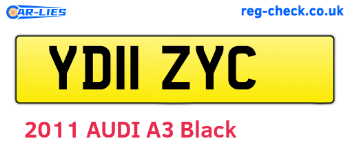 YD11ZYC are the vehicle registration plates.
