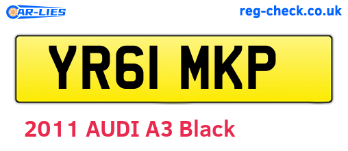 YR61MKP are the vehicle registration plates.
