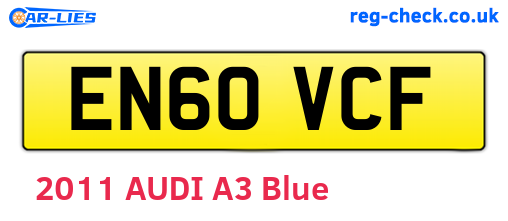 EN60VCF are the vehicle registration plates.