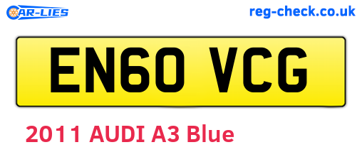 EN60VCG are the vehicle registration plates.