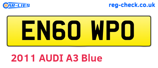 EN60WPO are the vehicle registration plates.