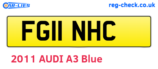 FG11NHC are the vehicle registration plates.
