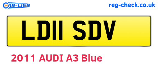 LD11SDV are the vehicle registration plates.