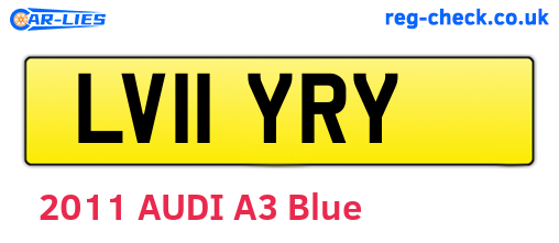 LV11YRY are the vehicle registration plates.